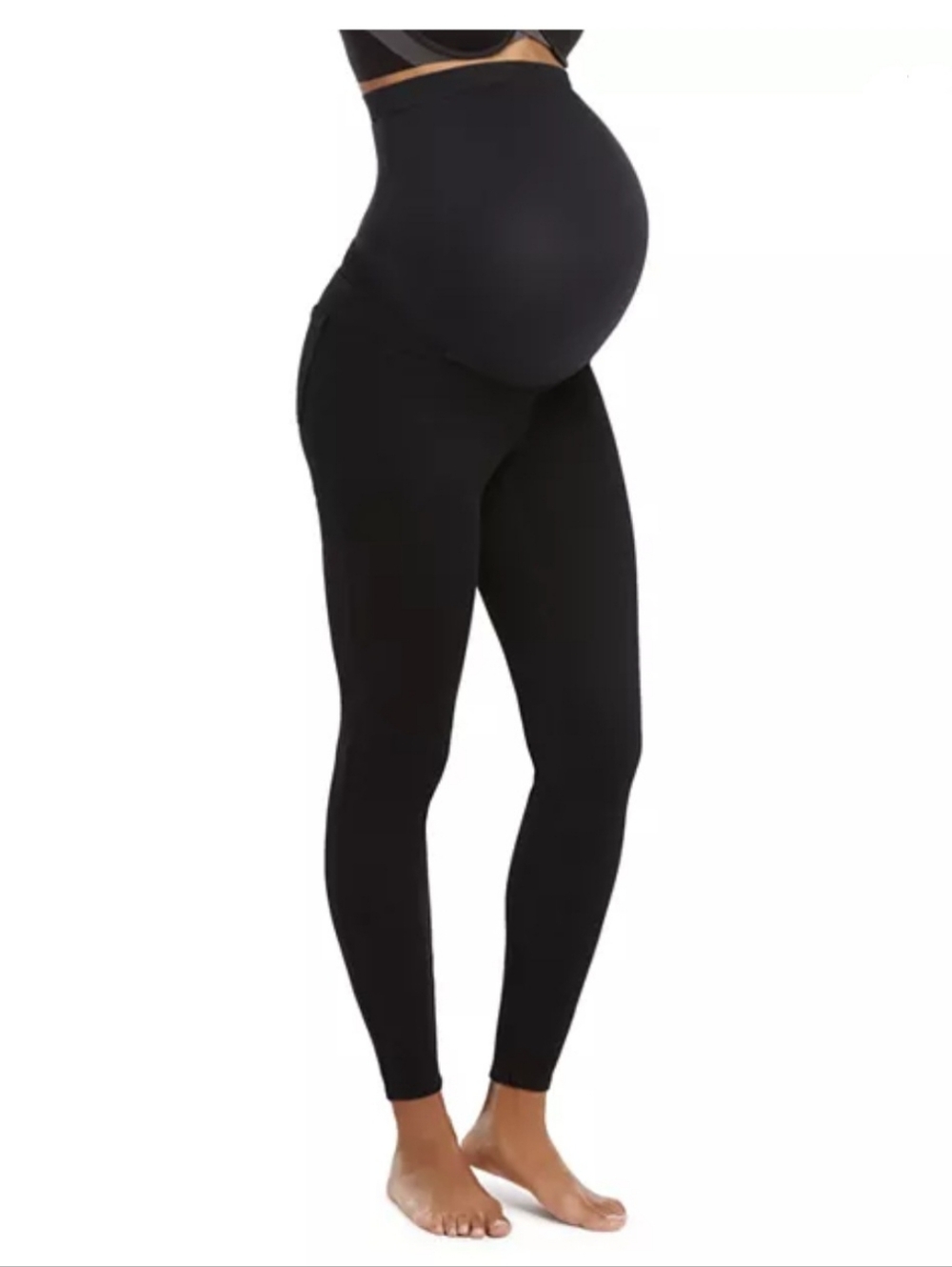 SPANX Mama Maternity Jean-ish  Ankle Leggings Sz XS Blk